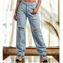 CALÇA AXIA WIDE LEG FEMININA JEANS PANTALONA 100% ALGODÃO CALÇA UNIVERSITARIA