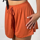 Short Feminino Axia Cintura Alta Soltinho Malha Viscolycra Premium Novo Brisa