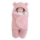 Saco de Dormir Axia Bebe Ursinho com Sherpa Inverno Menina e Menino Charutinho Enrolar o Bebe