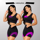 Kit 2 Conjuntos Academia Feminina Axia – Top + Shot Cintura Alta e Modeladora