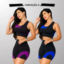 Kit 2 Conjuntos Academia Feminina Axia – Top + Shot Cintura Alta e Modeladora