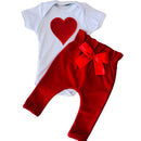Conjunto Roupa Menina Bebê Axia Algodão Manga Curta com Aplique Bordado Calça e Body Roupinha Bebês luxo