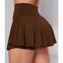 Short Axia Saia Fitness Academia Suplex Feminino Estilo Bailarina