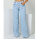 CALÇA AXIA WIDE LEG FEMININA JEANS PANTALONA 100% ALGODÃO CALÇA UNIVERSITARIA