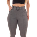 Calça Skinny Axia Com Cinto Malha Crepe Cintura Alta do P ao G3