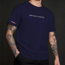 Camiseta Axia Manfinity UNITED STATES Urban Camisa Street Wear Masculina 100% Algodão