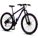 Bicicleta Aro 29 KGT Axia Aço Carbono Freios a Disco Suspensão 21 Marchas