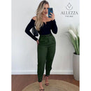 Calça Alfaiataria Axia Feminina Cintura Alta Com Pença Casual e Social do P até G1