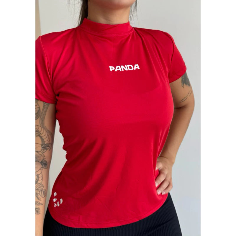 camiseta axia dry fit feminina com proteção uv para academia/corrida/treino