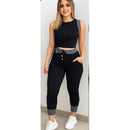 Conjunto Axia Feminino Canelado calça y blusa