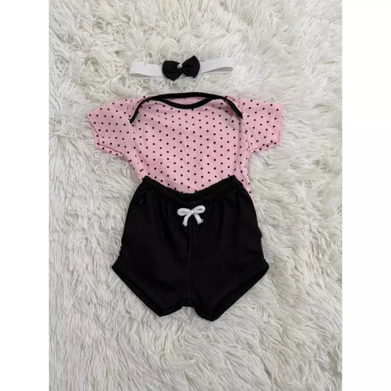 Conjunto Body Tematicos Axia e Faixa 3 Peças para Bebe
