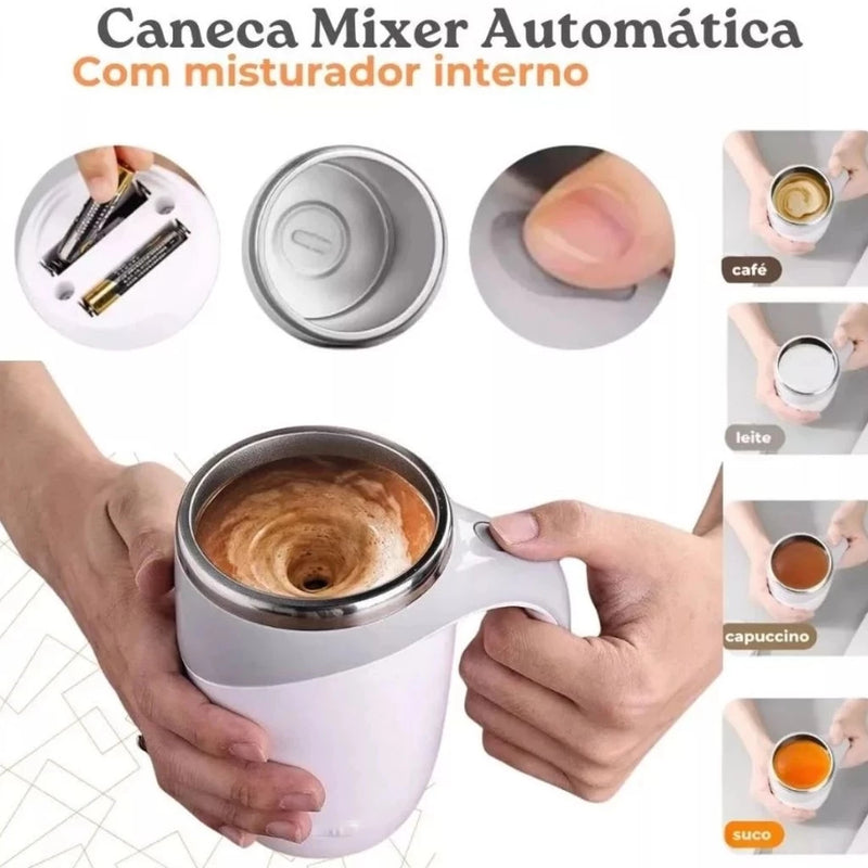 Caneca Magnética Axia Com Mistura Automática 380ml
