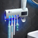 Suporte Escova Axia De Dentes Esterilizador Com Luz UV Antibacteriano Decoracão Banheiro OI-0364