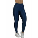 Calça Legging Fitness Canelada Axia Trilobal Cintura Alta Academia Não Transparente Feminina