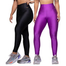 Calça Legging Fitness Canelada Axia Trilobal Cintura Alta Academia Não Transparente Feminina