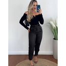 Calça Alfaiataria Axia Feminina Cintura Alta Com Pença Casual e Social do P até G1
