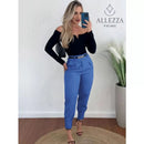 Calça Alfaiataria Axia Feminina Cintura Alta Com Pença Casual e Social do P até G1