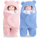 Saco de Dormir Axia Bebe Ursinho com Sherpa Inverno Menina e Menino Charutinho Enrolar o Bebe