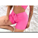 SHORT Axia com cordinha gringa empina bumbum Academia treino feminino