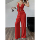 Conjunto Axia Feminino Liz Calça Pantalona + Blusinha Top Amarração Look Versátil Moda Verão