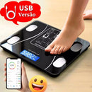 Profissional Balança Bioimpedância Digital axia lmc Aplicativo Bluetooth, USB, Fitness Treino 180kg