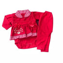 Conjunto Axia Pagão Feminino 3 peças Roupa de Bebê 100% Algodão