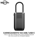 Mini Compressor de Ar axia  Portatil Recarregavél Digital USB Calibrador Pneu IDALI LIFE