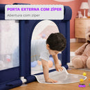 Cercadinho Bebê Axia+ Tapete + Bolsa + Argola Grande Chiqueirinho Infantil 180x150 Portátil Dobrável