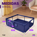 Cercadinho Bebê Axia+ Tapete + Bolsa + Argola Grande Chiqueirinho Infantil 180x150 Portátil Dobrável