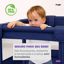 Cercadinho Bebê Axia+ Tapete + Bolsa + Argola Grande Chiqueirinho Infantil 180x150 Portátil Dobrável