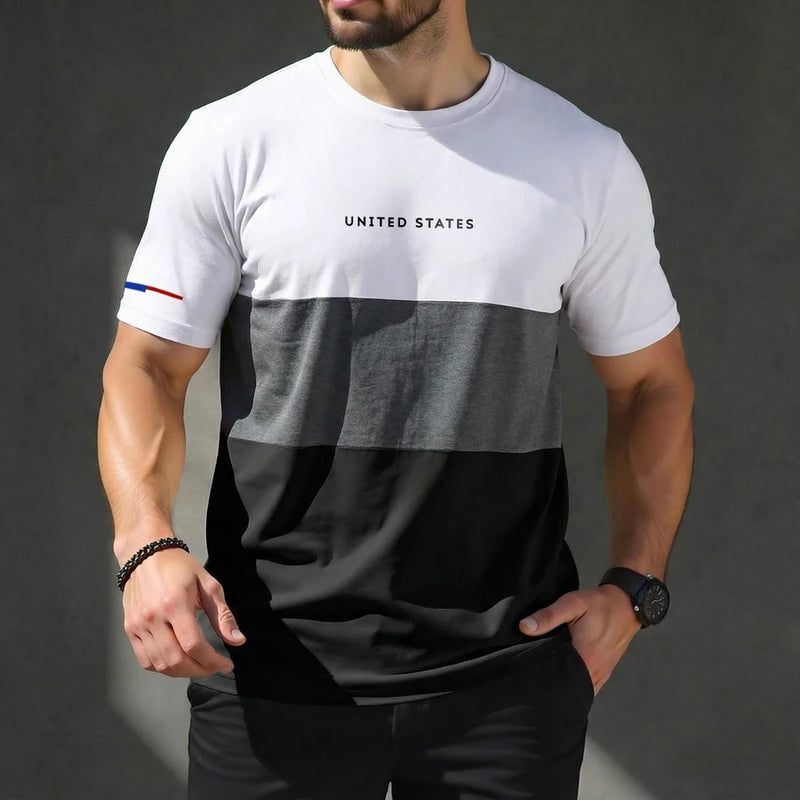 Camiseta Axia Manfinity UNITED STATES Urban Camisa Street Wear Masculina 100% Algodão