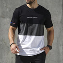 Camiseta Axia Manfinity UNITED STATES Urban Camisa Street Wear Masculina 100% Algodão
