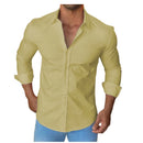 Camisa Axia Social Masculina Slim fit Luxo Moda Estilosa Manga Longa