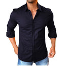 Camisa Axia Social Masculina Slim fit Luxo Moda Estilosa Manga Longa