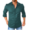 Camisa Axia Social Masculina Slim fit Luxo Moda Estilosa Manga Longa