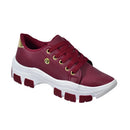 Tenis feminino plataforma Axia para trabalho passeio e dia a dia Casual