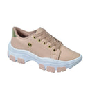 Tenis feminino plataforma Axia para trabalho passeio e dia a dia Casual