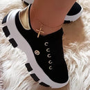 Tenis feminino plataforma Axia para trabalho passeio e dia a dia Casual