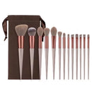 Kit Axia 13 Pçs Pincéis De Maquiagem Contorno Kabuki Profissional