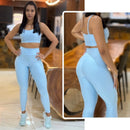 Conjunto Axia Feminino de Academia Calça Legging + Top com Alta Compressão e Zero Transparência