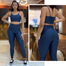 Conjunto Axia Feminino de Academia Calça Legging + Top com Alta Compressão e Zero Transparência