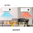 Aquecedor Climatizador Portatil 3 em 1 Axia Ventilador Controle Remoto Varal Seca Roupa Toalha Ajuste de Temperatura