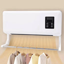 Aquecedor Climatizador Portatil 3 em 1 Axia Ventilador Controle Remoto Varal Seca Roupa Toalha Ajuste de Temperatura