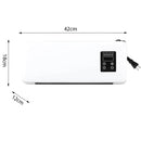 Aquecedor Climatizador Portatil 3 em 1 Axia Ventilador Controle Remoto Varal Seca Roupa Toalha Ajuste de Temperatura